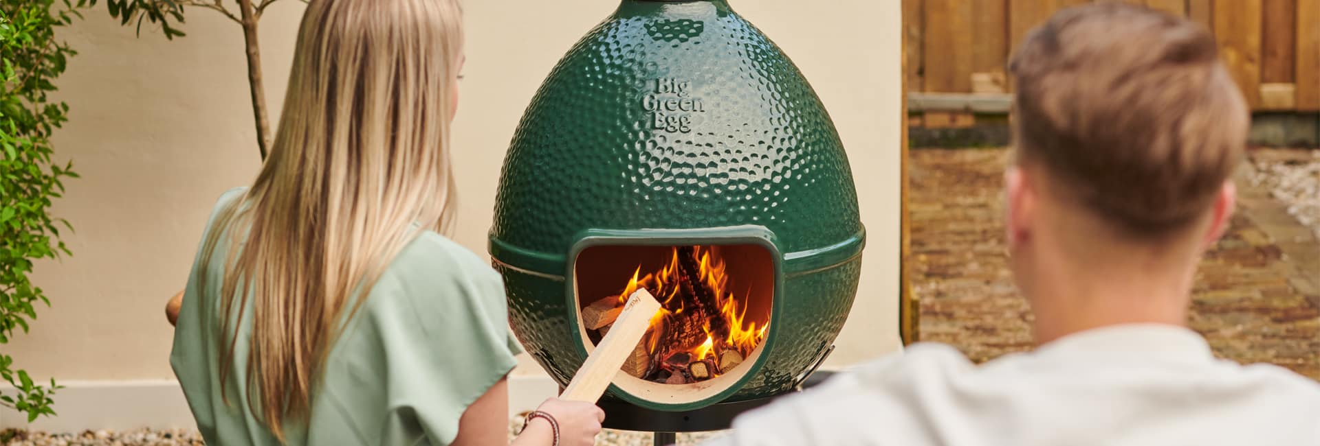 Big Green Egg Chiminea